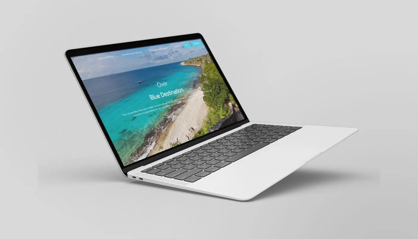 Maatwerk website voor Blue Destination
