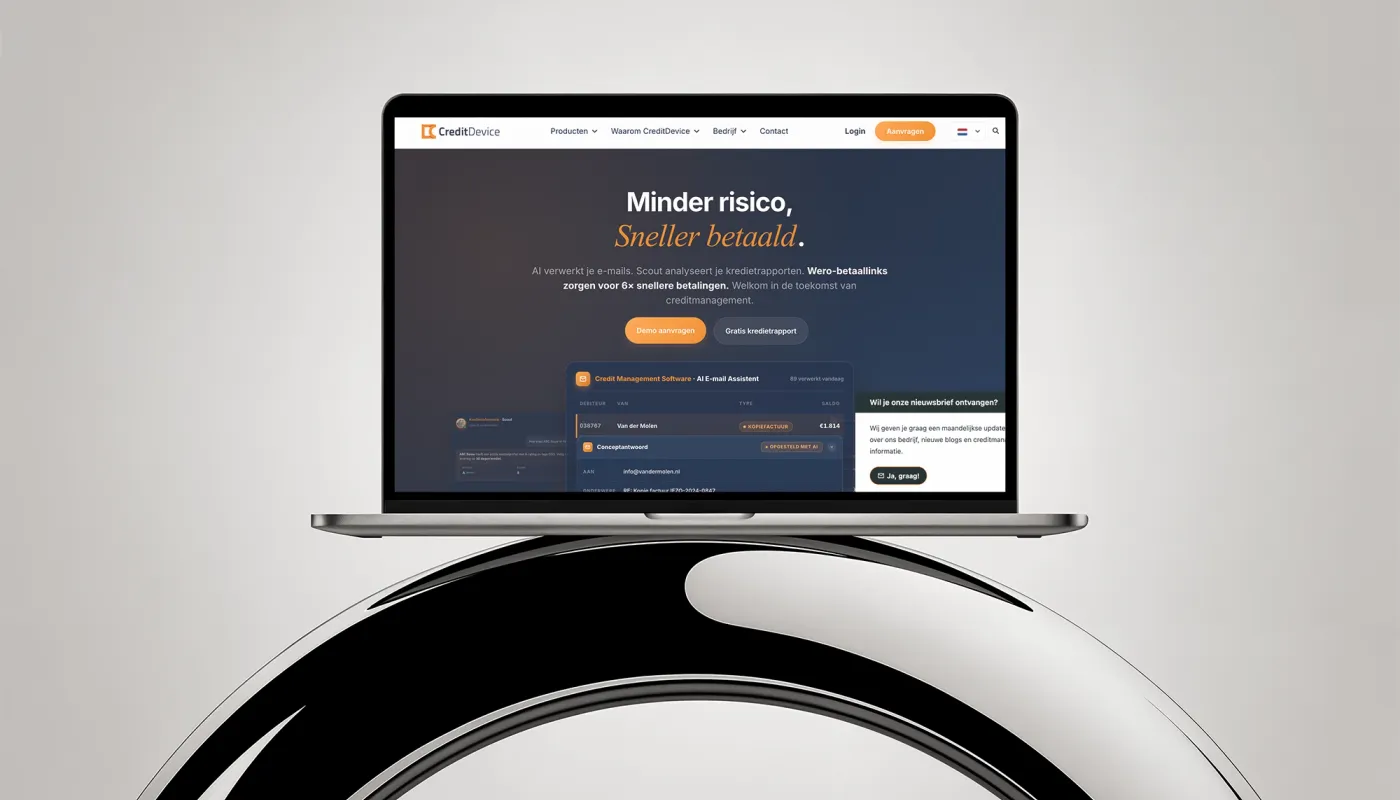 Elementor website voor CreditDevice