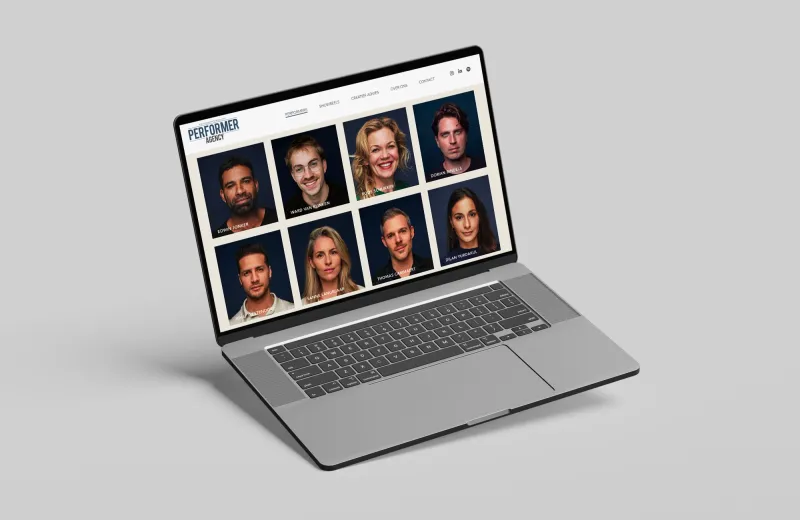 Maatwerk website voor Performer Agency